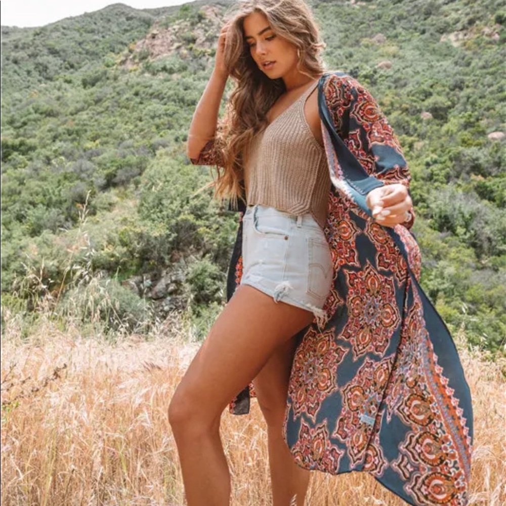 🆕 Bohemian Long Kimono